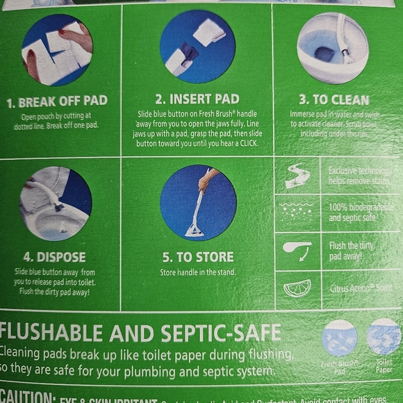 Scrubbing Bubbles Fresh Brush Starter Kit, Citrus - Toilet Bowl Cleaning System - Picture 14 of 16